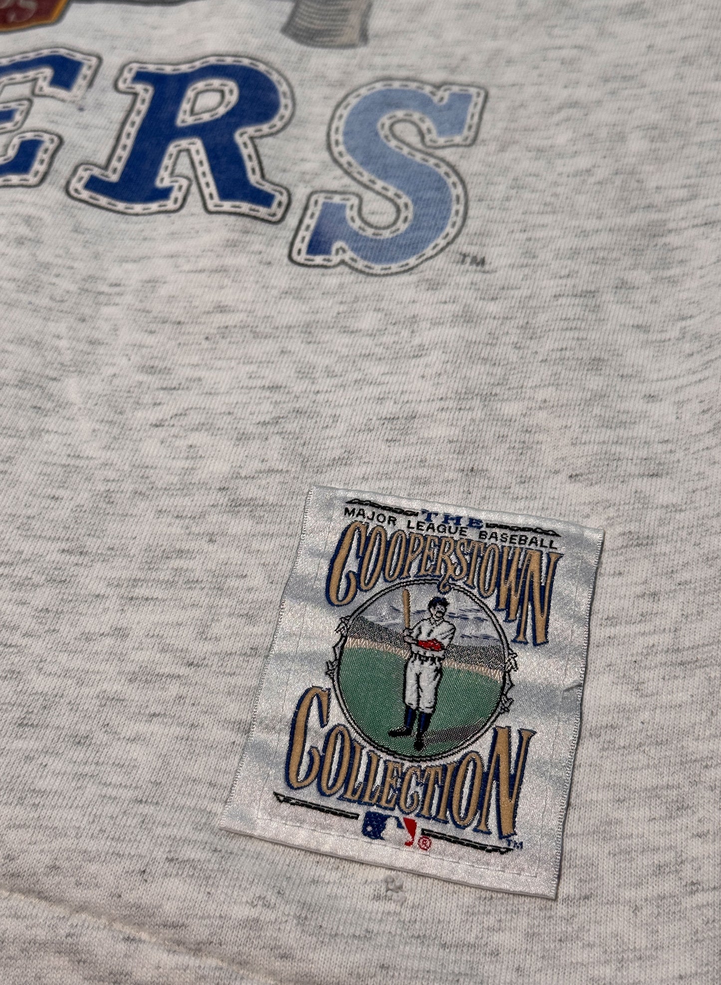(SUP-286) MLB 1955 BROOKLYN DODGERS 3/4 SLEEVE TEE - MADE IN U.S.A. (XL)