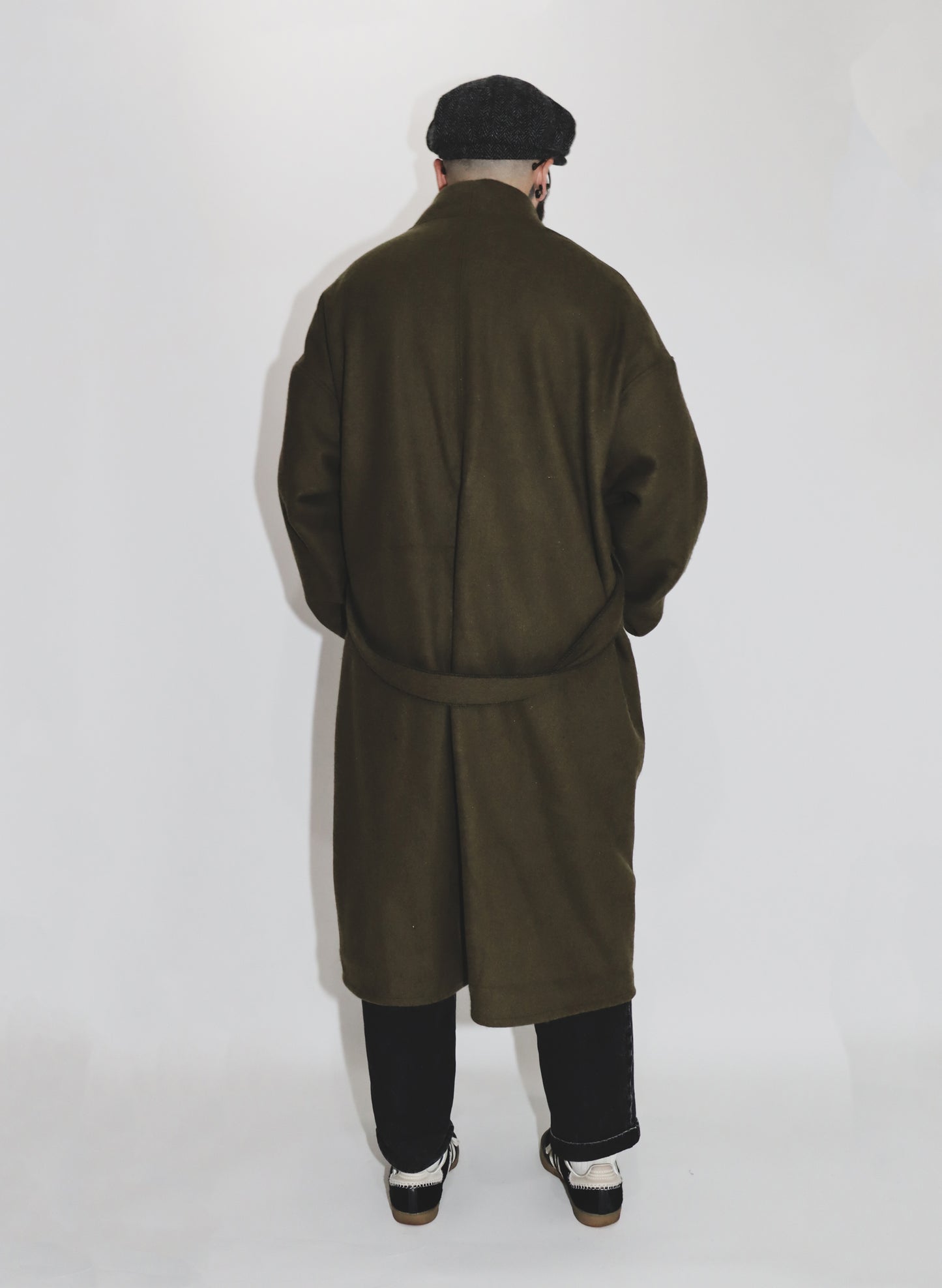 WOODBLOCK x Ichiryu made CUSTOMIZED US MILITARY WOOL BLANKET GOWN COAT A (WB-24AW-015)