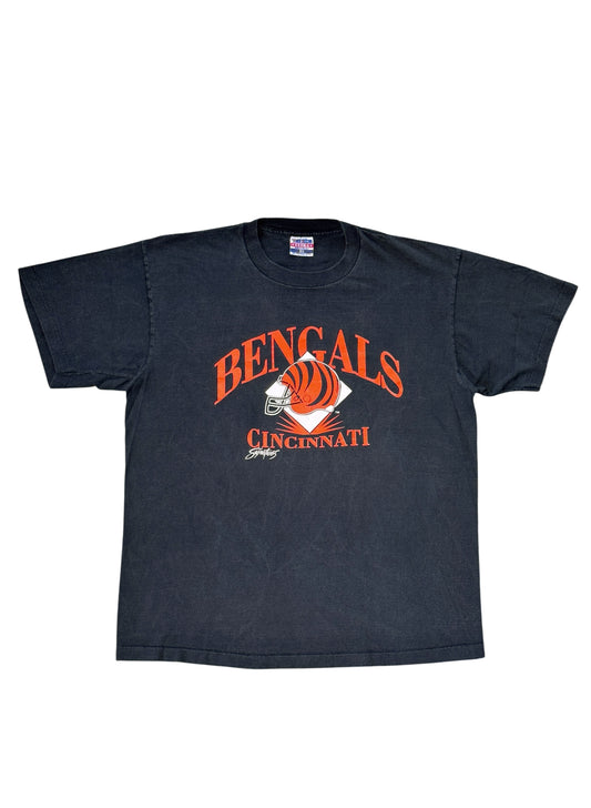 (SUP-732) 90s NFL CINCINNATI BENGALS "BLACK FADE" - MADE IN U.S.A.