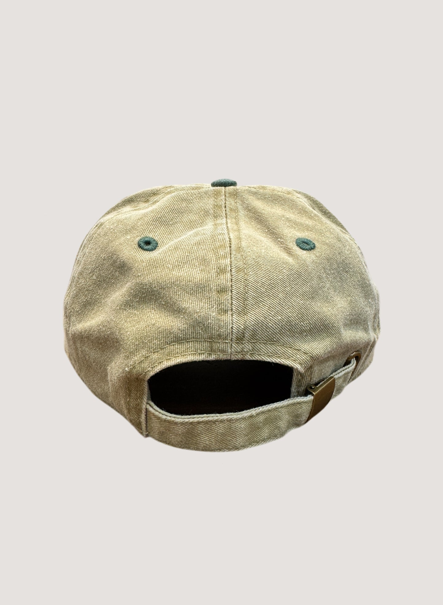 WOODBLOCK WB CLASSIC LOGO CAP PIGMENT DYE KHAKI/GREEN (WB-CL-003)