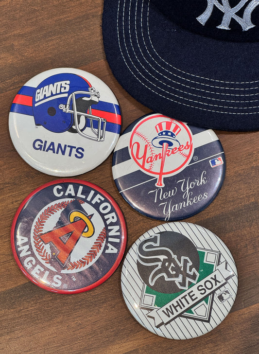 (SUP-426) Vintage Pinback Button Badge - Large size