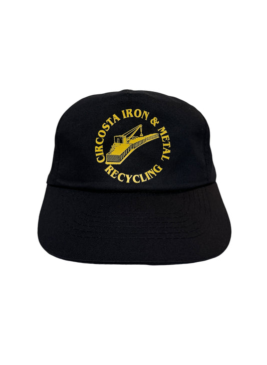 (SUP-216) VINTAGE TRUCKER CAP CIRCOSTA RECYCLING - BLACK