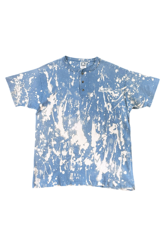 (SUP-613) HENRY NECK "BLEACH" TEE - MADE IN U.S.A.