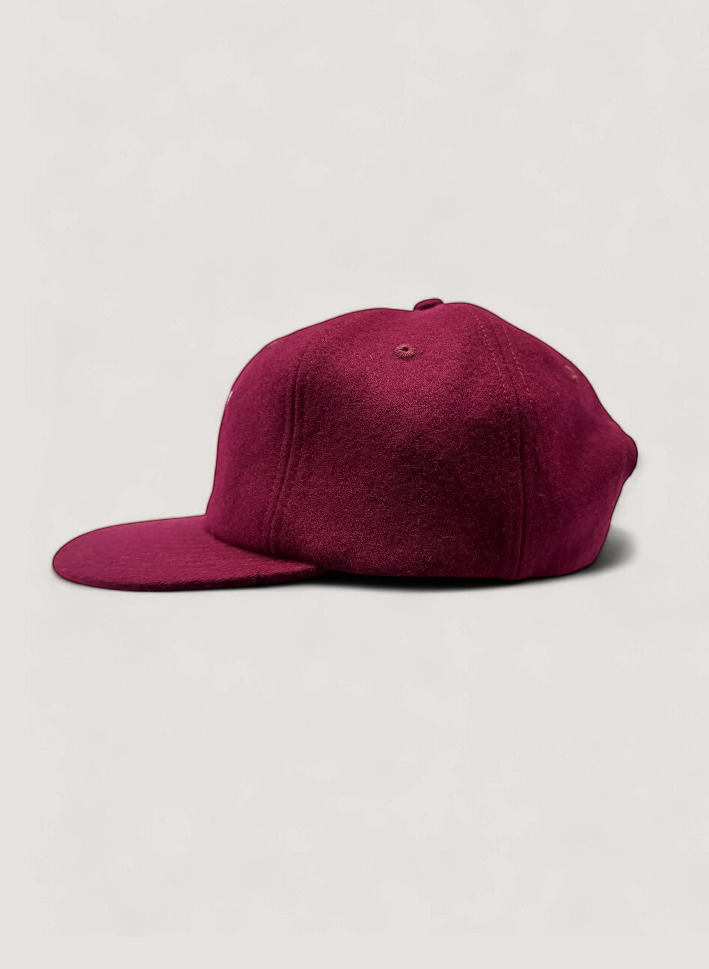 WOODBLOCK CLASSIC WB LOGO WOOL CAP BURGUNDY/WHITE(WB-CL-002)