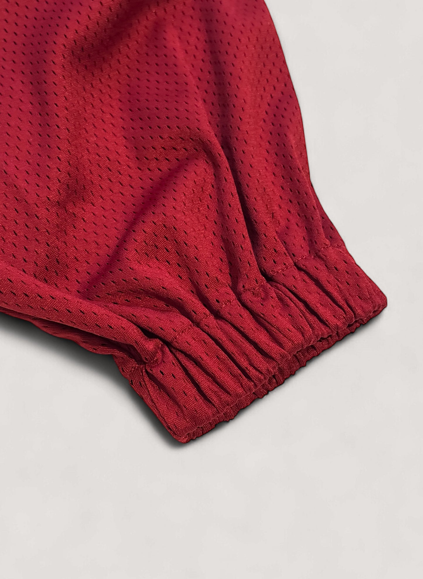 WOODBLOCK 42 MESH FOOTBALL LS SHIRT BURGUNDY/WHITE (WB-25AW-002)