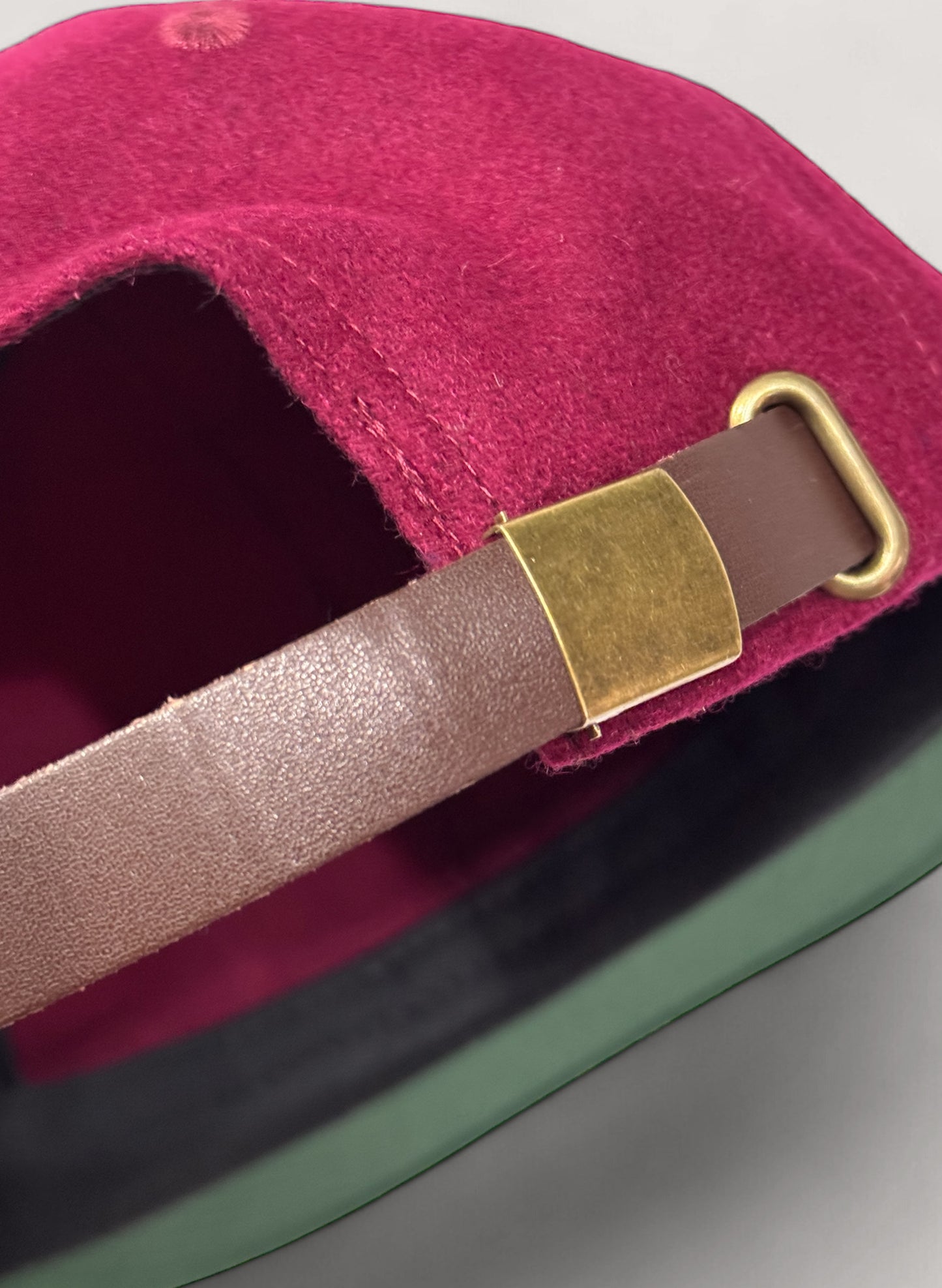 WOODBLOCK CLASSIC WB LOGO WOOL CAP BURGUNDY/WHITE(WB-CL-002)