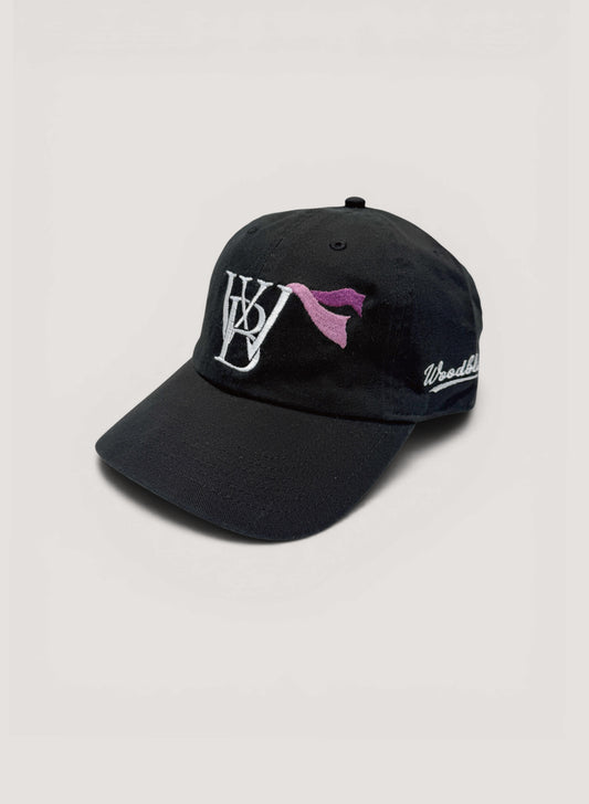 FLYING DUTCHMAN + OMAKASE + WOODBLOCK 6PANEL COTTON TWILL CAP BLACK (WB-26SS-015)