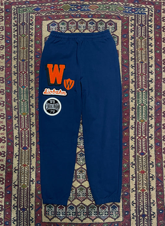 WOODBLOCK MULTI PATCHED SWEAT PANTS NAVY #C (WB-23AW-043)
