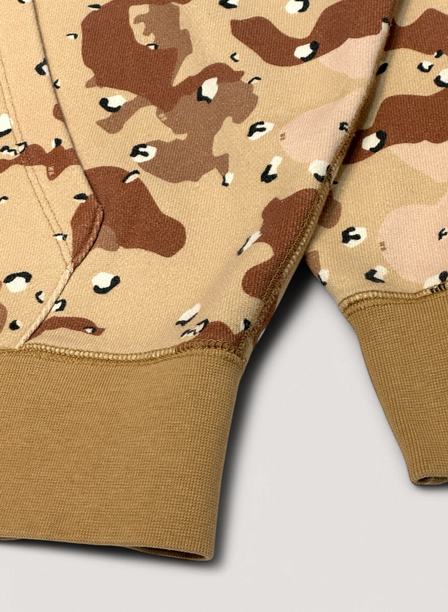 WOODBLOCK W-ZIP SWEAT HOODIE CHOCOTIP CAMO (WB-25SS-007)