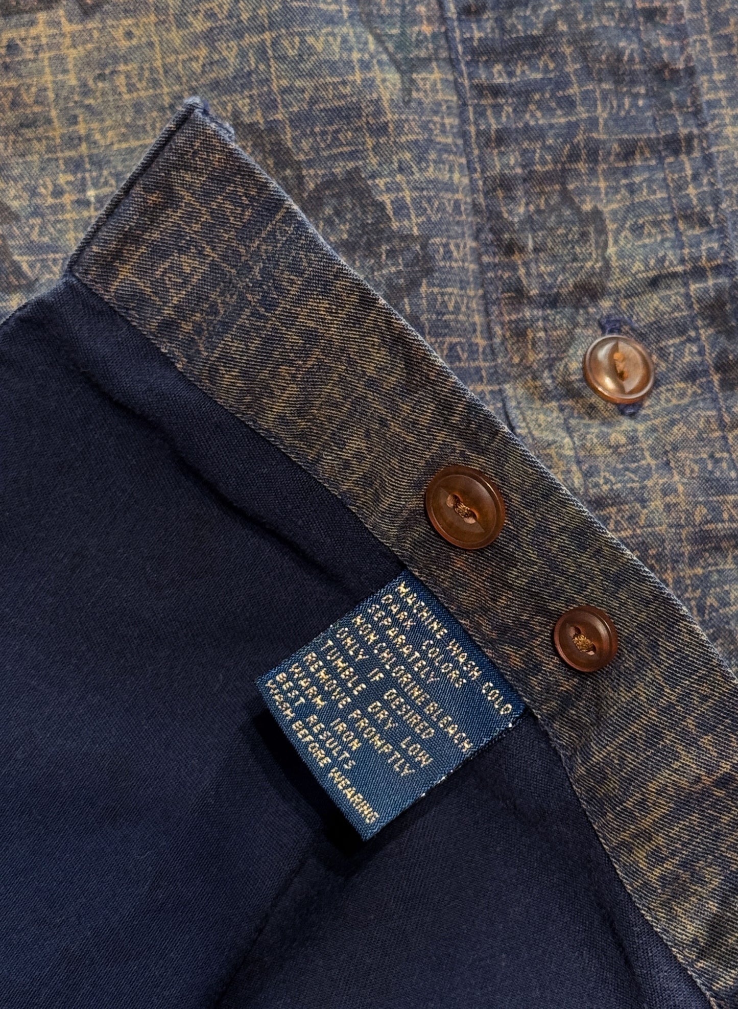 (SUP-430) CHAPS RALPH LAUREN "LEAF" SHIRT - LARGE