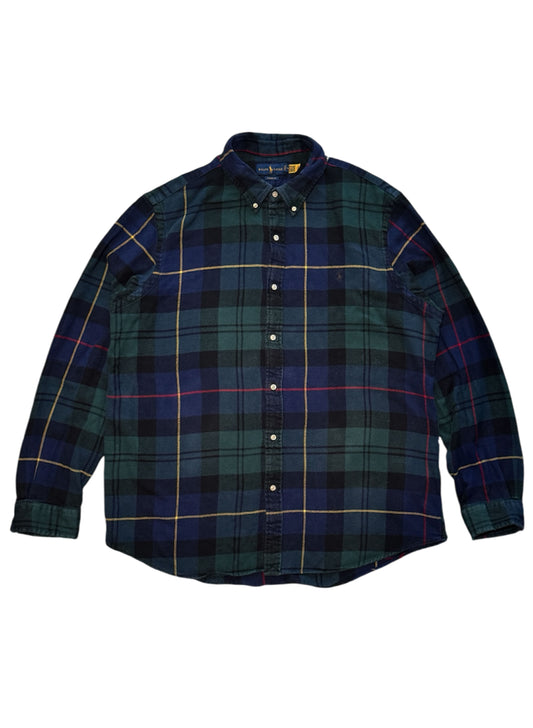 (SUP-436) Polo Ralph Lauren "BIG SIZE" FLANNEL SHIRT - CLASSIC FIT - XXL
