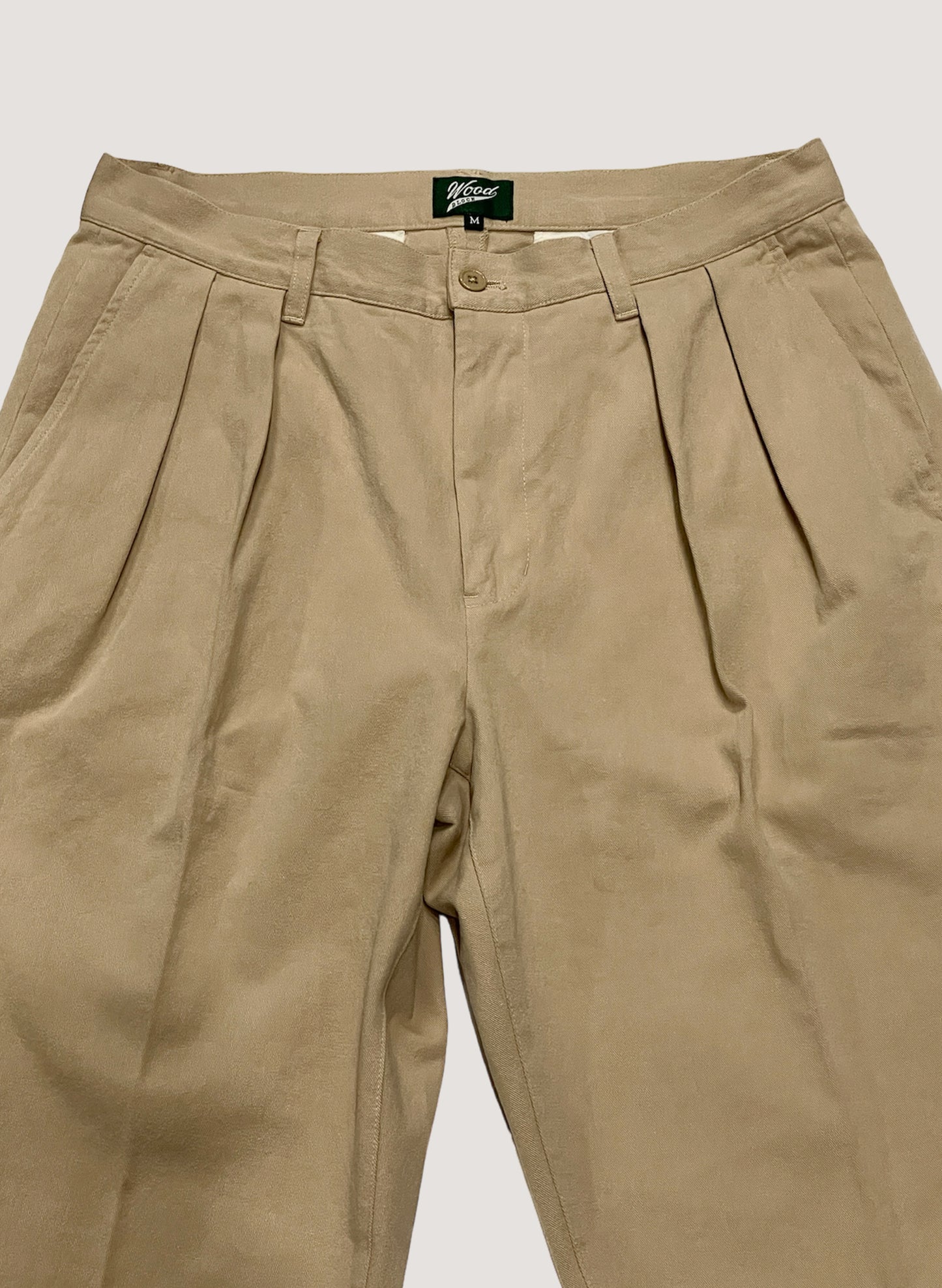 WOODBLOCK 2TUCK CHINO TROUSERS (WB-24SS-041)