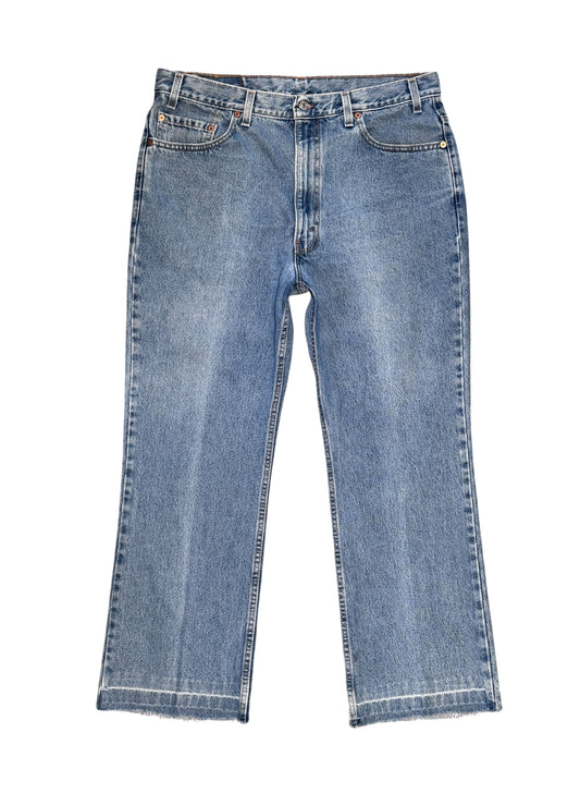 (SUP-644) 90s LEVI'S 517 BOOT CUT "CUT OFF" - MADE IN U.S.A.