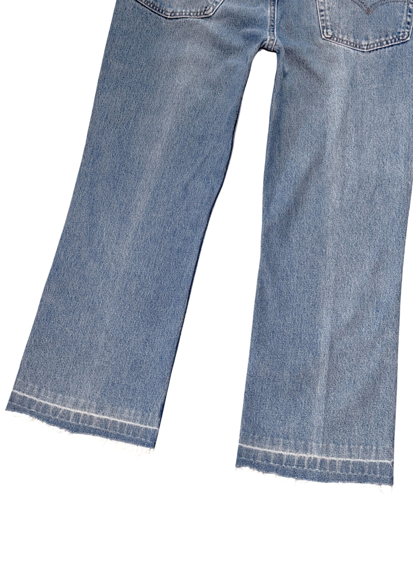 (SUP-644) 90s LEVI'S 517 BOOT CUT "CUT OFF" - MADE IN U.S.A.