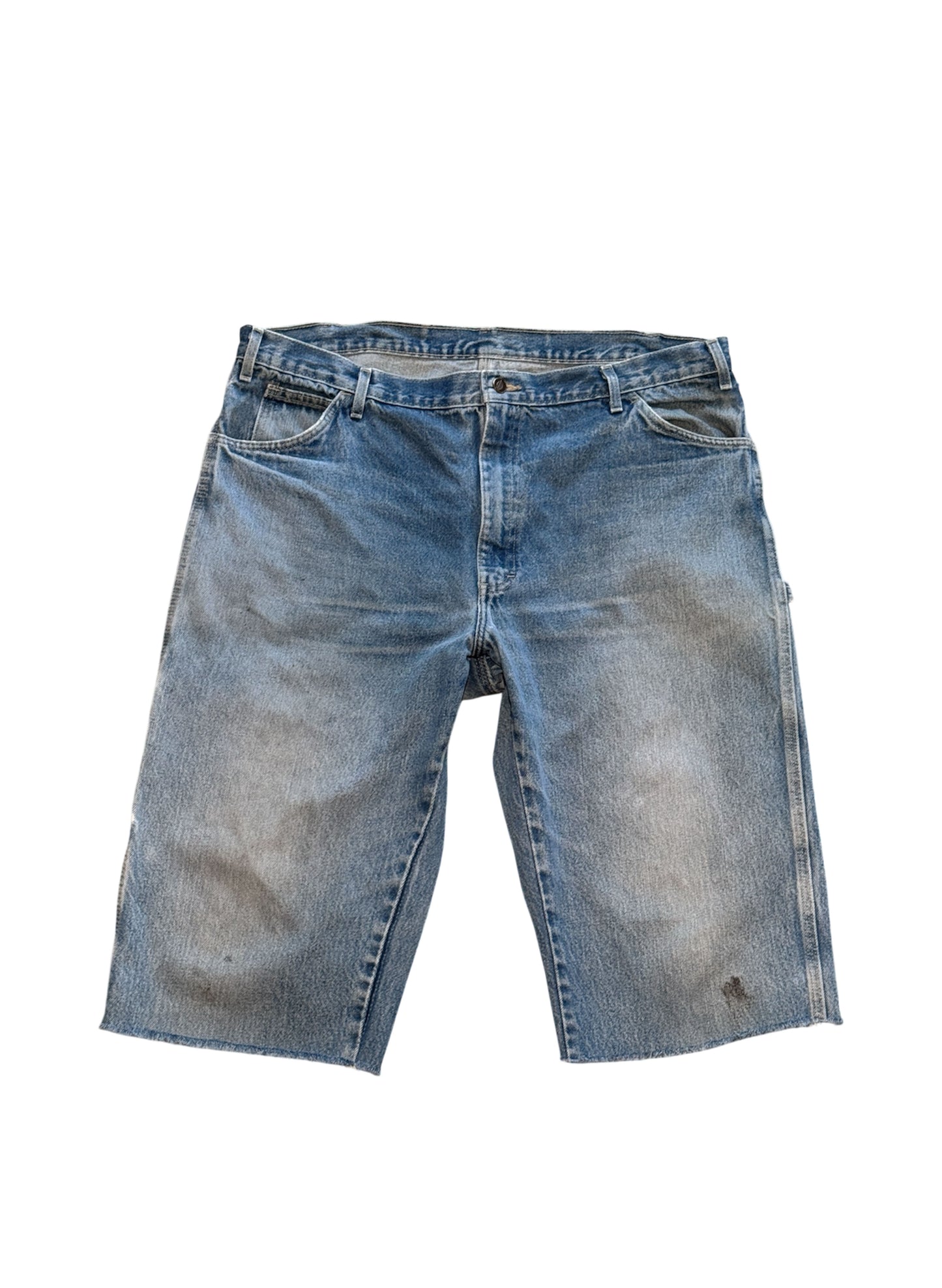 (SUP-396) DICKIES CARPENTER DENIM JORTS "CUT OFF" (w40)