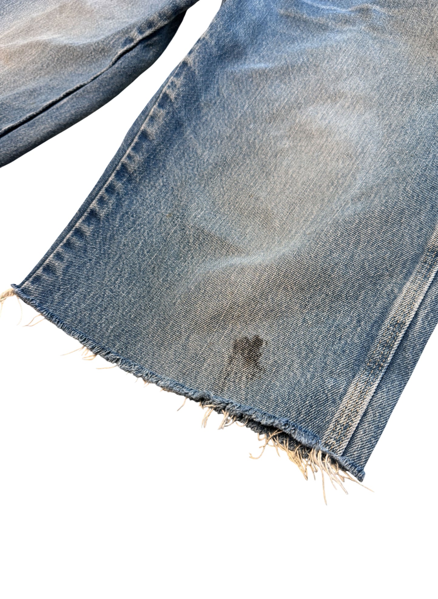 (SUP-396) DICKIES CARPENTER DENIM JORTS "CUT OFF" (w40)