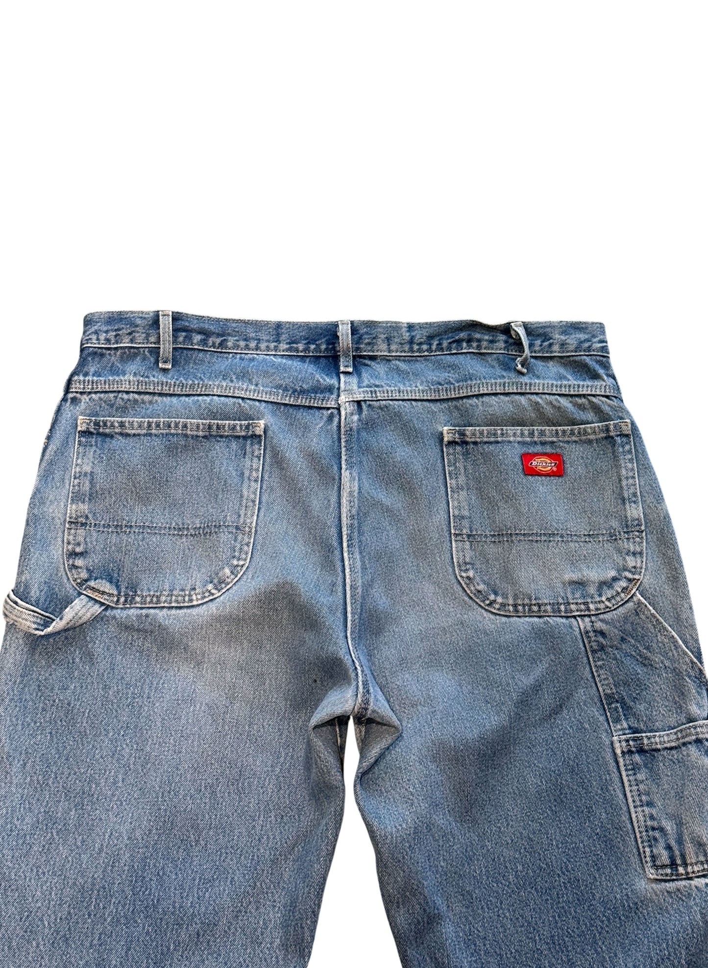 (SUP-396) DICKIES CARPENTER DENIM JORTS "CUT OFF" (w40)