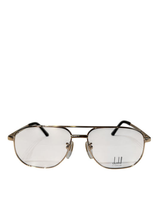 (SUP-341) 90's VINTAGE TWO BRIDGE GLASSES - DUNHILL - TITANIUM GP - MADE IN JAPAN