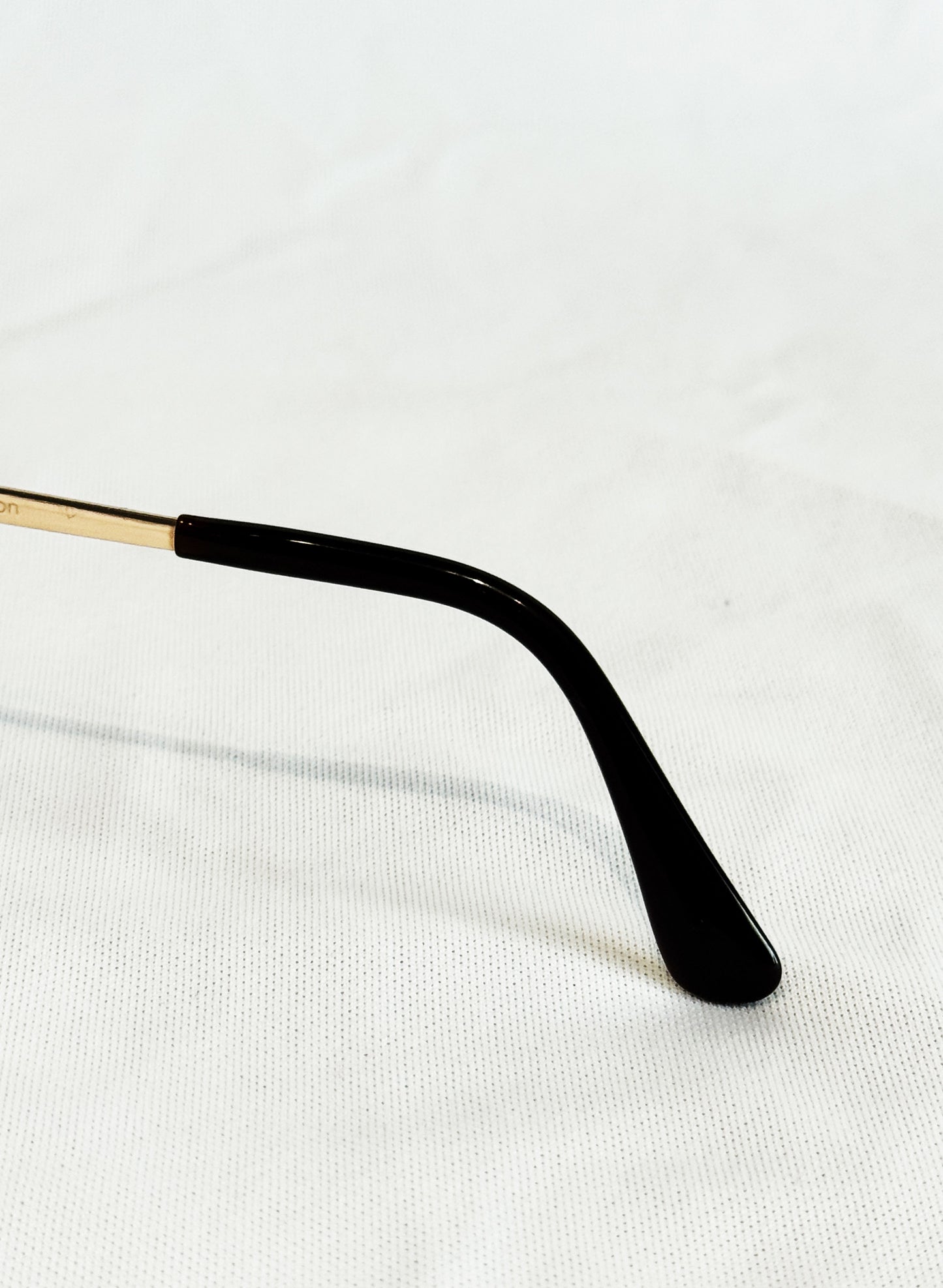 (SUP-414) 90s VINTAGE GOLD FRAME GLASSES Nikon TITEX Excerade 1/12 12KGF Ti-C