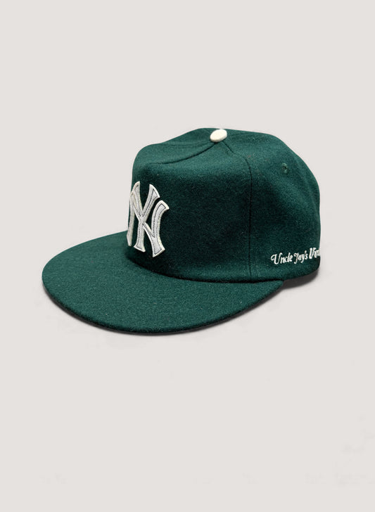 Uncle Jay's Vintage YANKEES FELT PATCH Cap GREEN (UNCLE-003)
