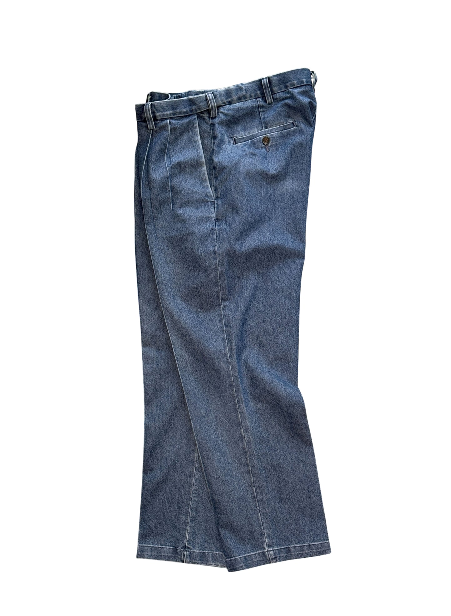 (SUP-564) HAGGAR 2TUCK STRETCH DENIM SLACKS - W36 x L29