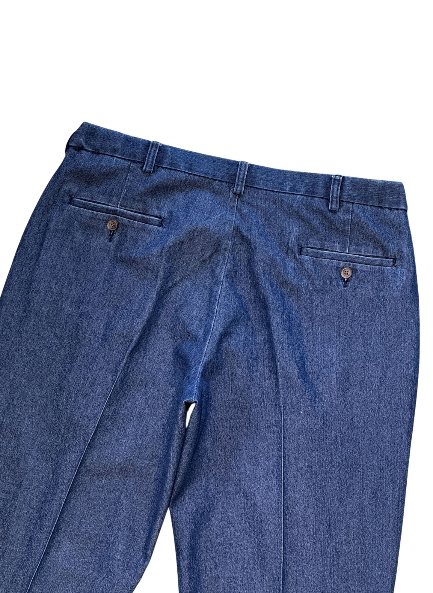 (SUP-756) HAGGAR 2TUCK DENIM TROUSERS - W36 x L30