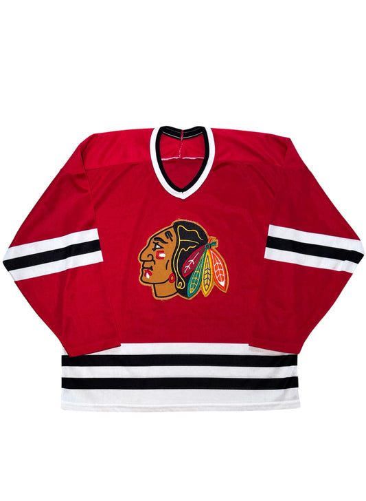 (SUP-810) NHL CHICAGO BLACKHAWKS HOCKEY JERSEY - Lサイズ相当