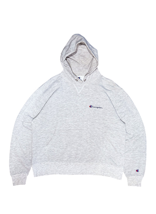 (SUP-861) 90s Champion SCRIPT LOGO HOODIE - L - MADE IN U.S.A.