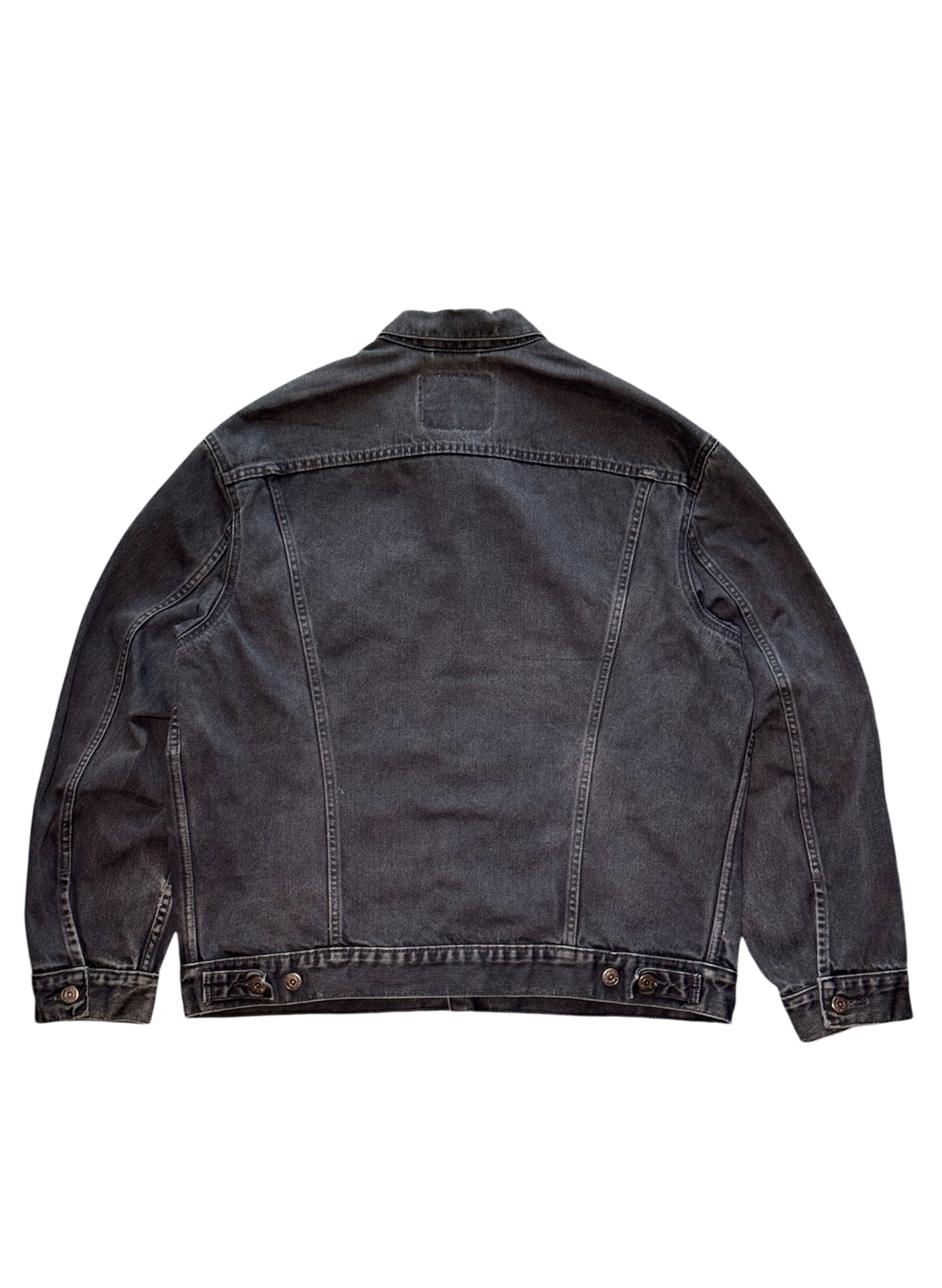 (SUP-314) 90's EURO LEVI'S 70503-02 BLACK DENIM JACKET (XL)