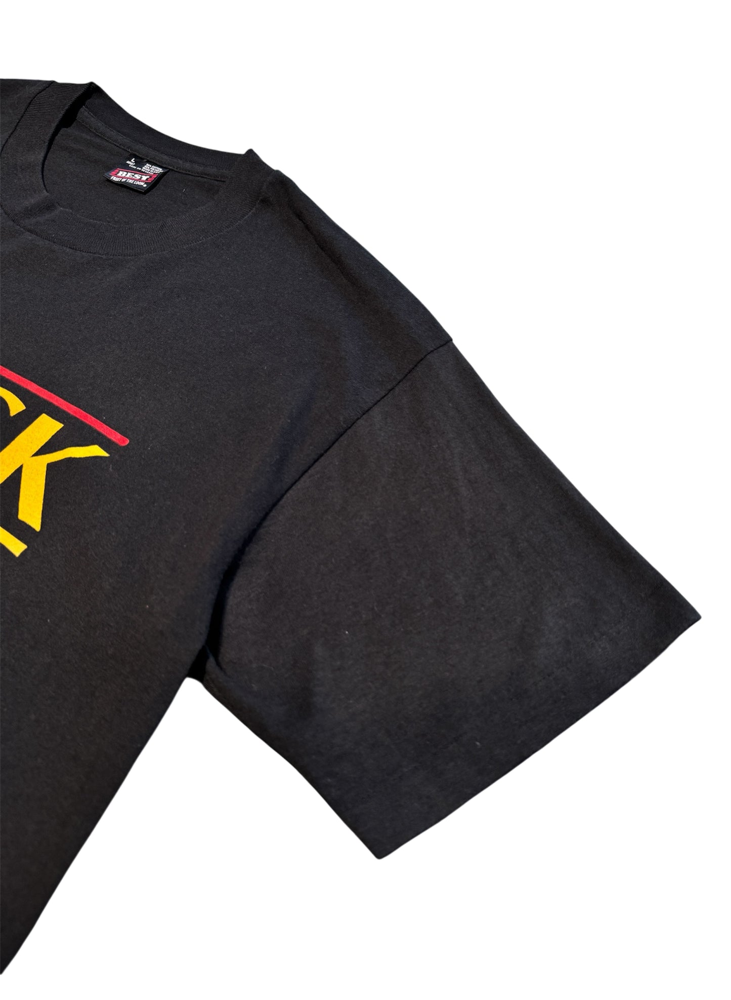 (SUP-398) 90's KARATE BLACK BELT TEE - MADE IN U.S.A. (L)