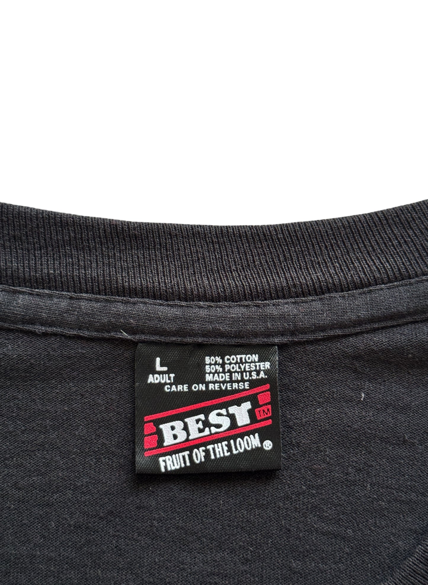 (SUP-398) 90's KARATE BLACK BELT TEE - MADE IN U.S.A. (L)