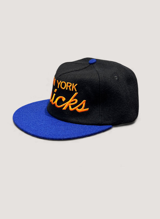 Uncle Jay's Vintage NY KNICKS WOOL CAP BLACK/BLUE (UNCLE-005)