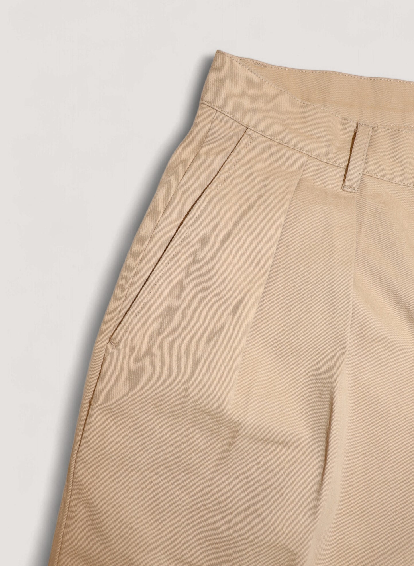 WOODBLOCK 2TUCK CHINO SHORT PANT KHAKI (WB-25SS-013)