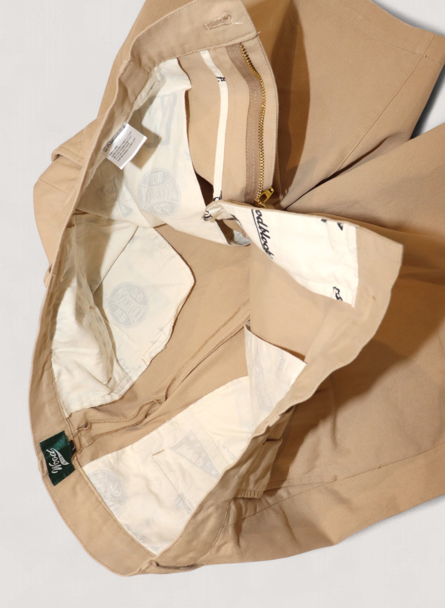 WOODBLOCK 2TUCK CHINO SHORT PANT KHAKI (WB-25SS-013)
