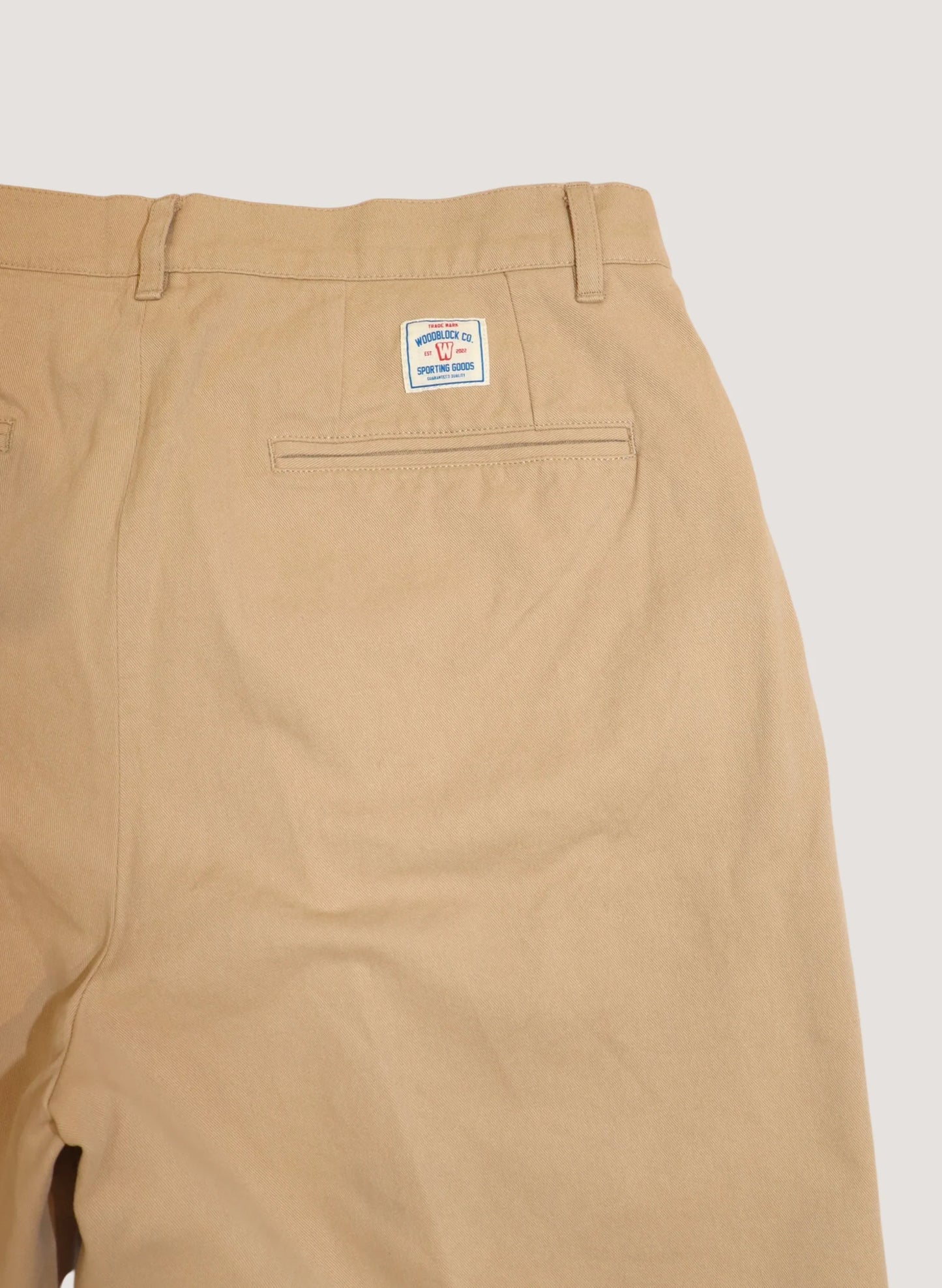 WOODBLOCK CUSTOMIZED 2TUCK CHINO SHORT PANT STAMP (WB-25SS-021)