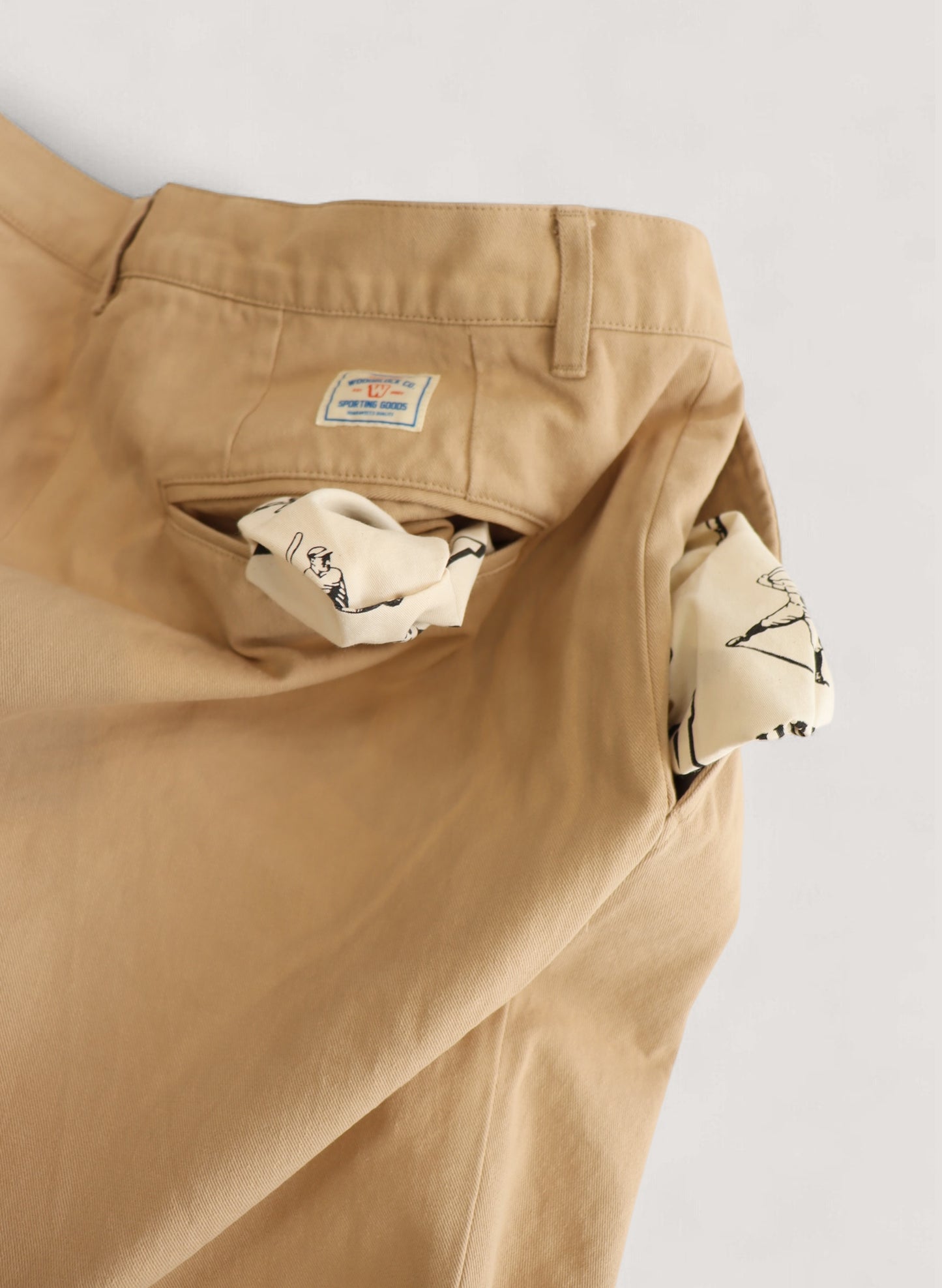 WOODBLOCK 2TUCK CHINO SHORT PANT KHAKI (WB-25SS-013)