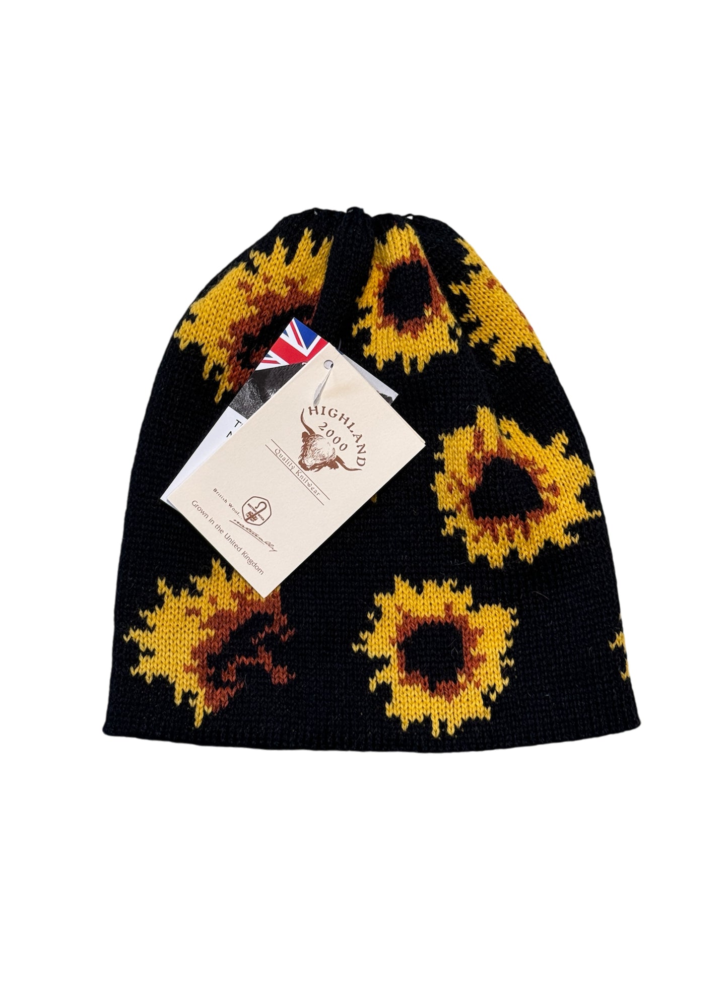 (SUP-237) HIGHLAND2000 SUNFLOWER WOOL KNIT CAP - MADE IN ENGLAND