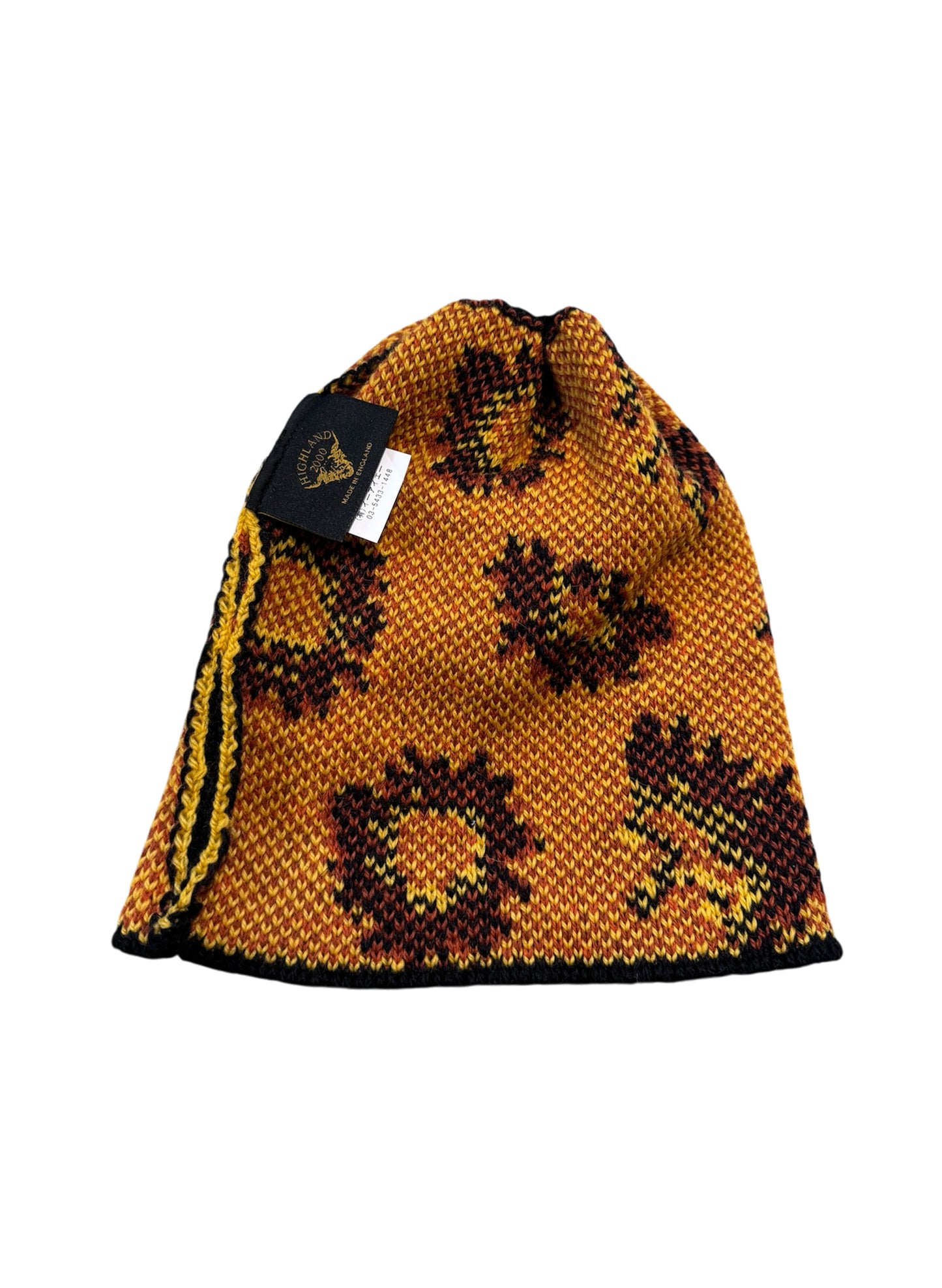 (SUP-237) HIGHLAND2000 SUNFLOWER WOOL KNIT CAP - MADE IN ENGLAND