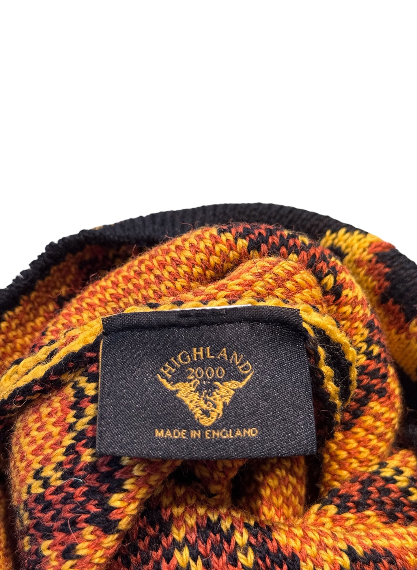(SUP-237) HIGHLAND2000 SUNFLOWER WOOL KNIT CAP - MADE IN ENGLAND