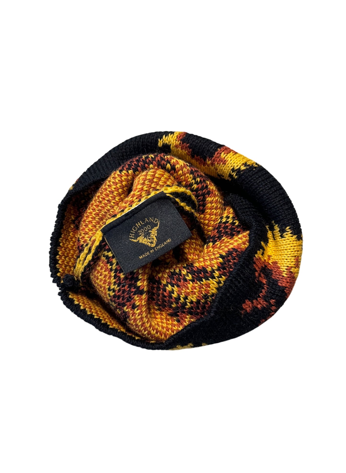 (SUP-237) HIGHLAND2000 SUNFLOWER WOOL KNIT CAP - MADE IN ENGLAND