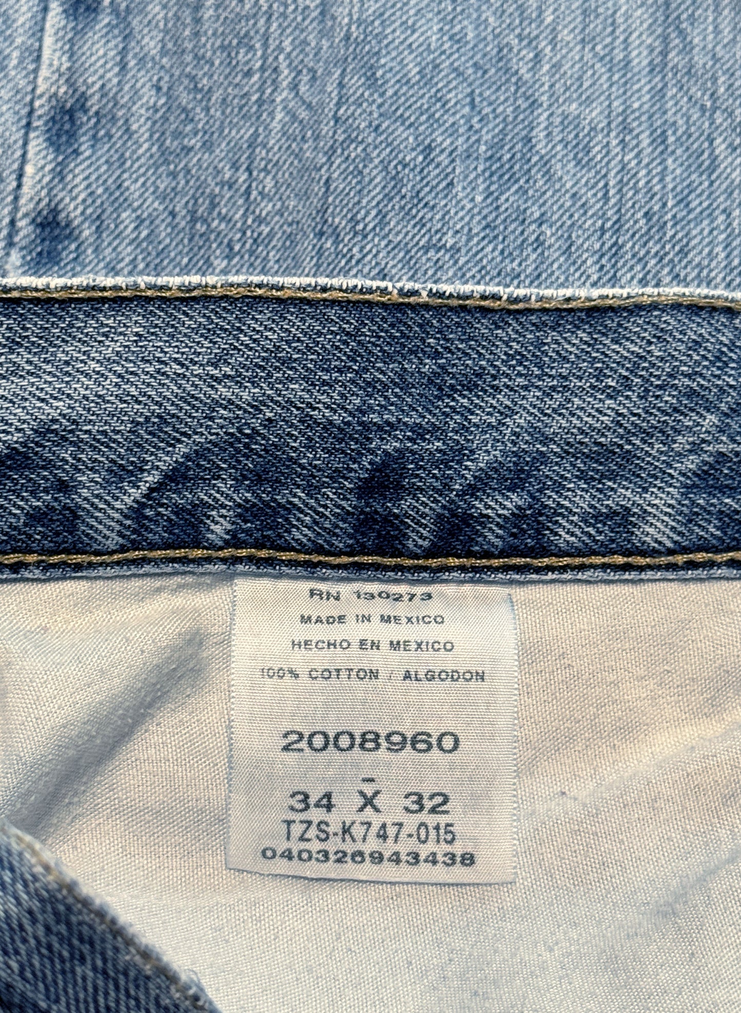 (SUP-402) 00s LEE 200 DENIM - MADE IN MEXCO (w34)