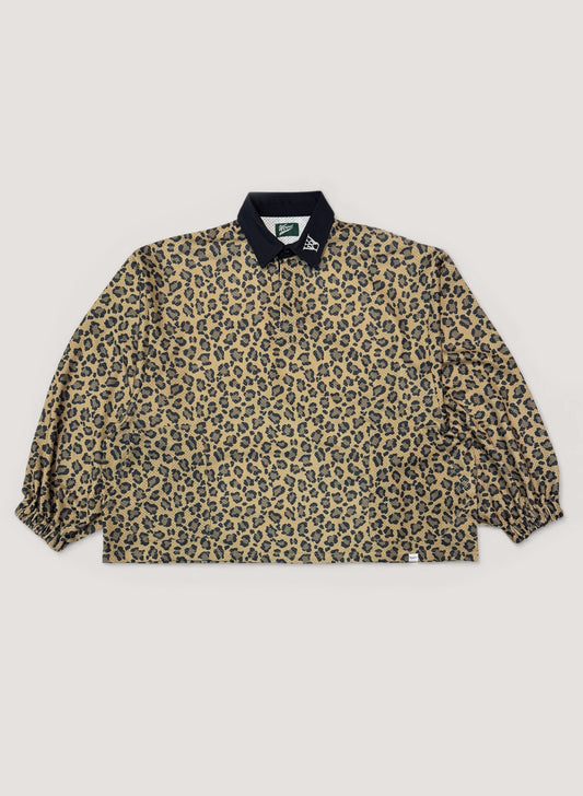 WOODBLOCK LS MESH RUGGER SHIRT LEOPARD (WB-26SS-012)