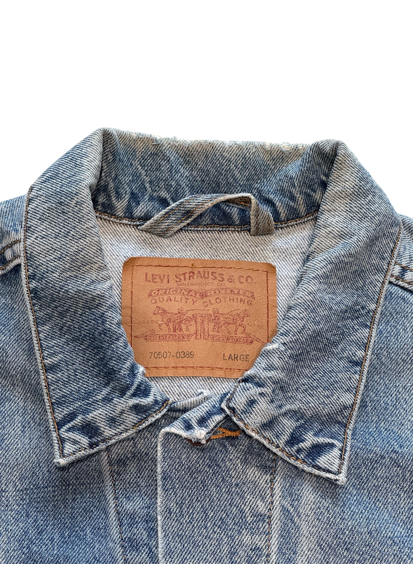 (SUP-410) LEVI'S 70507 - 0389 DENIM JACKET - LARGE