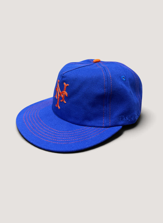 Uncle Jay's Vintage NY Mets Chaintitch Canvas Cap Blue/Orange (UNCLE-017)