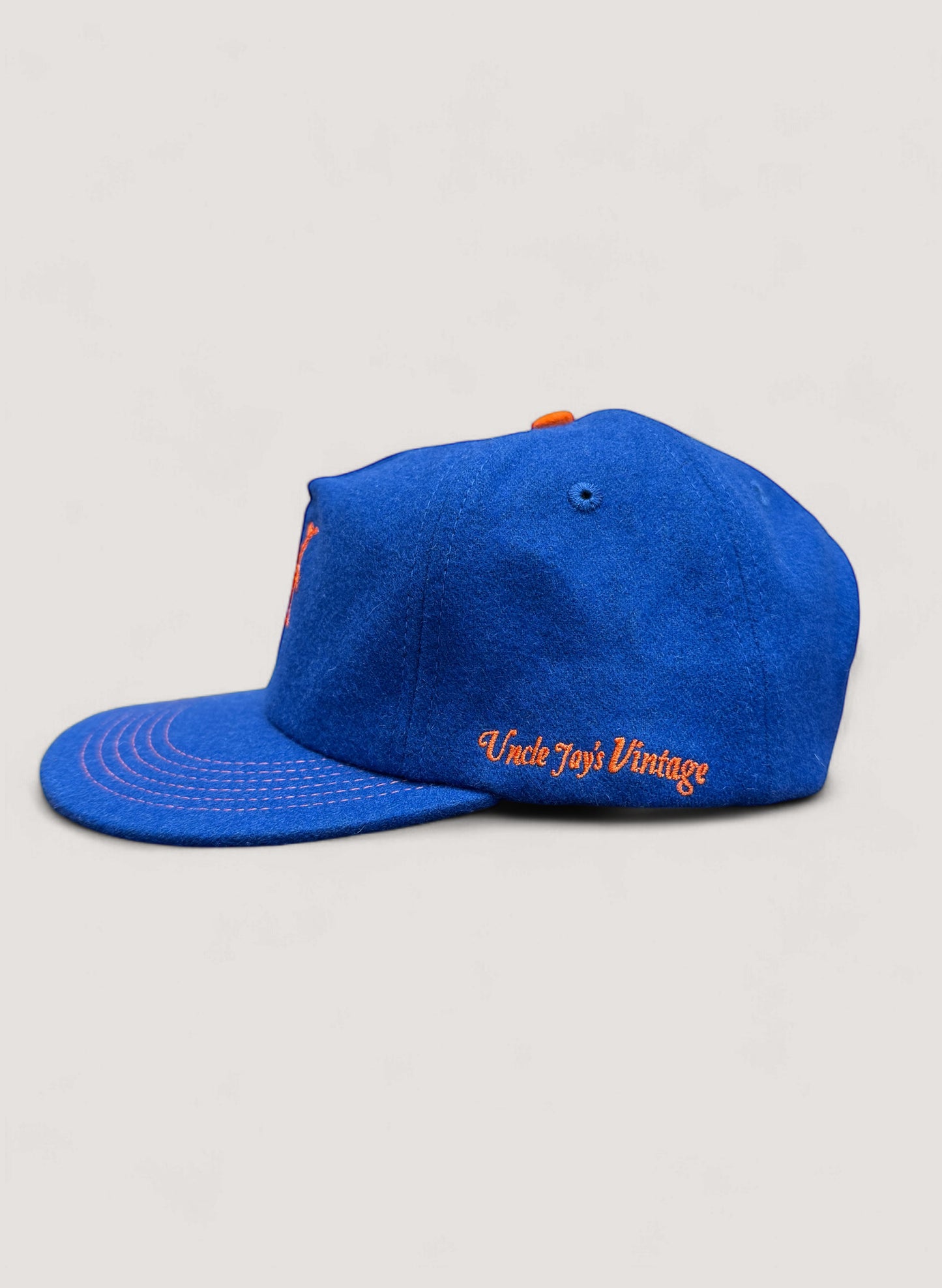 Uncle Jay's Vintage Chainstitch Cap BLUE/ORANGE (UNCLE-001)