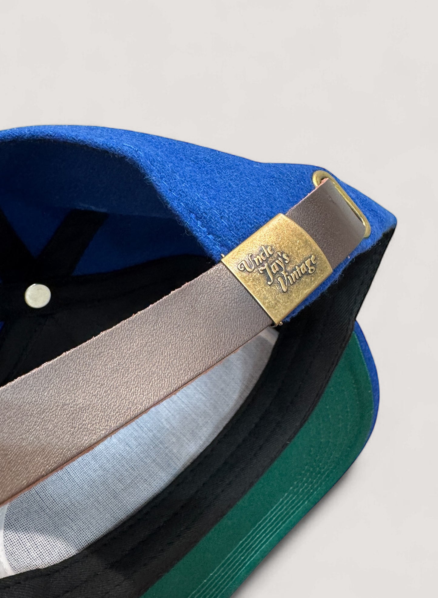 Uncle Jay's Vintage Chainstitch Cap BLUE/ORANGE (UNCLE-001)