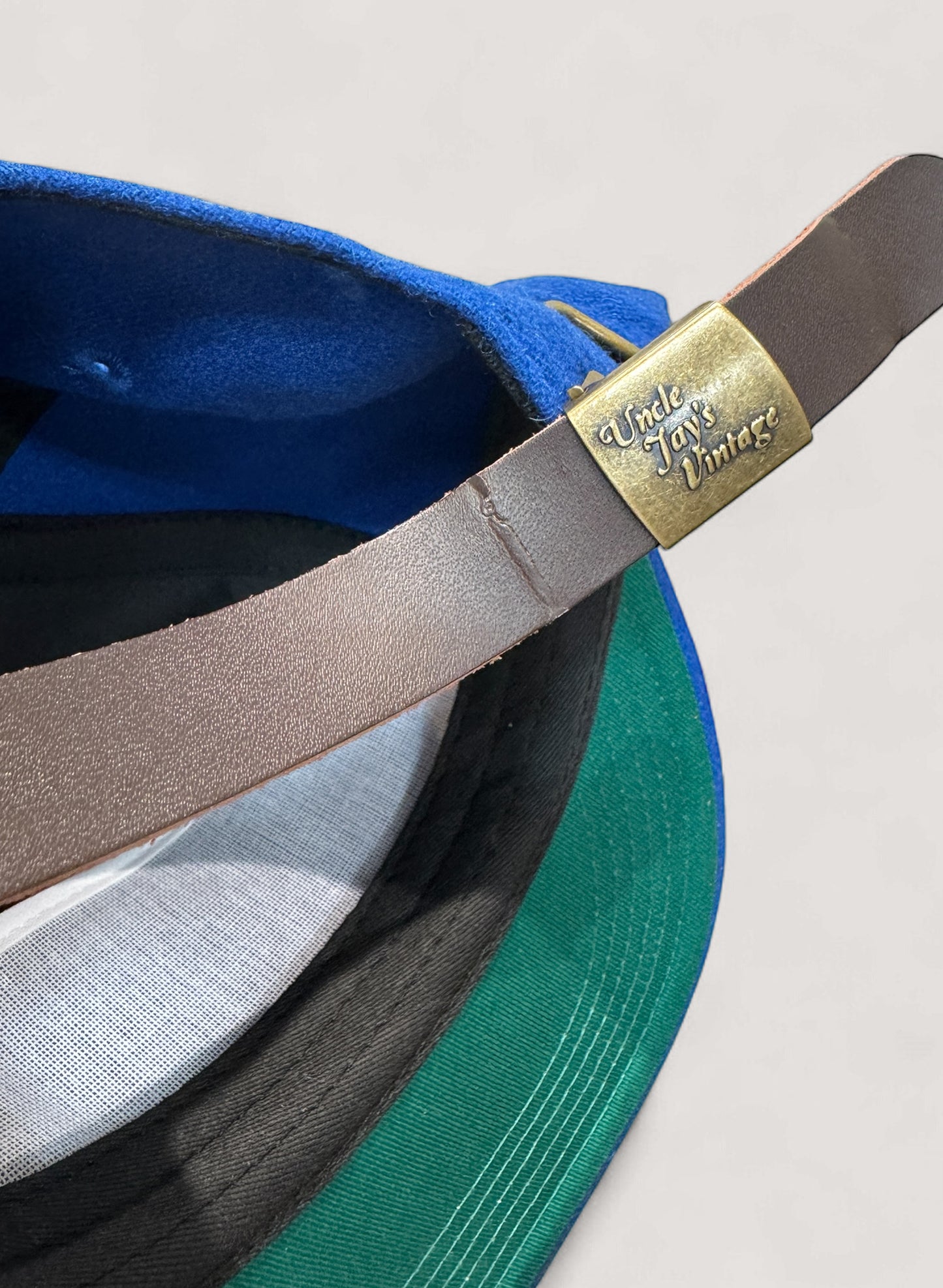 Uncle Jay's Vintage Chainstitch Cap BLUE/ORANGE (UNCLE-001)