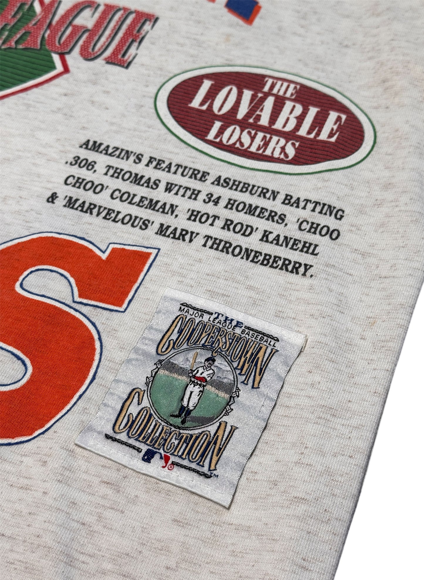 (SUP-287) MLB 1962 NEW YORK METS 3/4 SLEEVE TEE - MADE IN U.S.A. (XL)