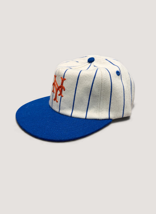 Uncle Jay's Vintage PINSTRIPE METS Chainstitch Cap (UNCLE-002)