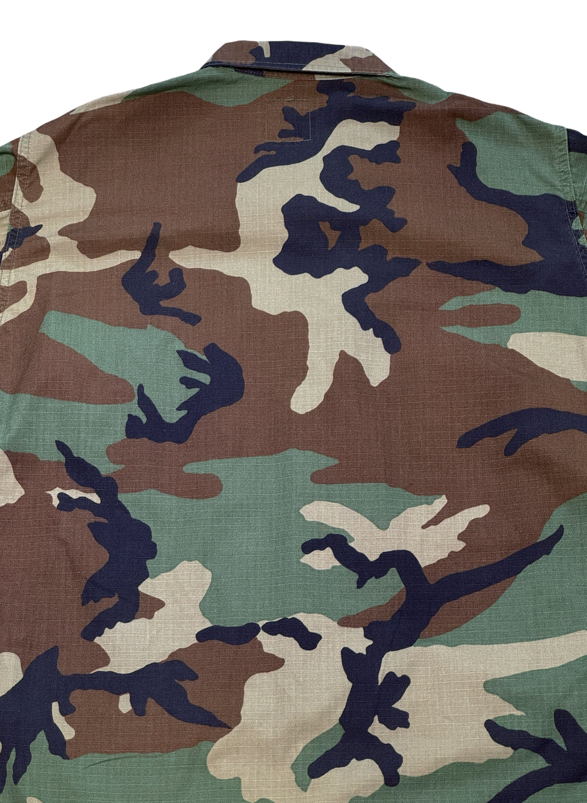 (SUP-847) US MILITARY WOODLAND CAMO RIPSTOP BDU SHIRT (1) - M/L